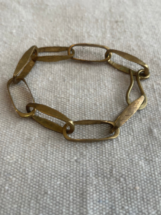 brass link braclet