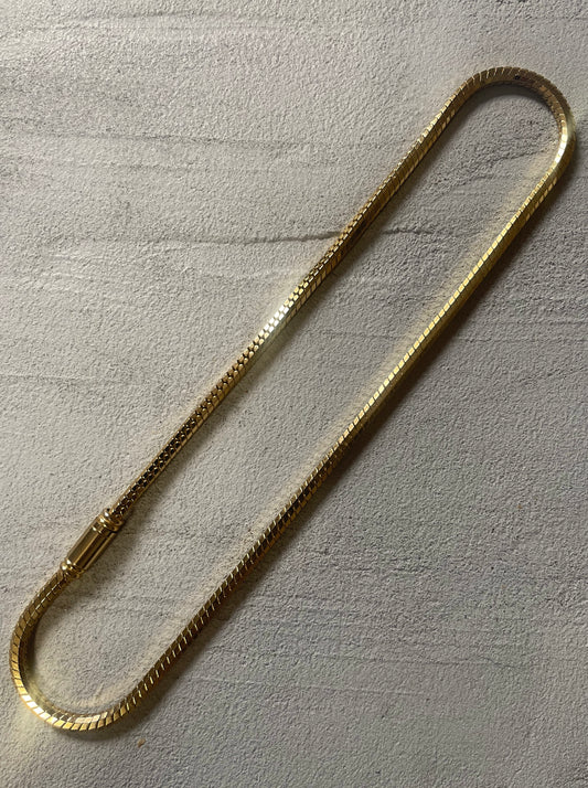 magnetic necklace, golden
