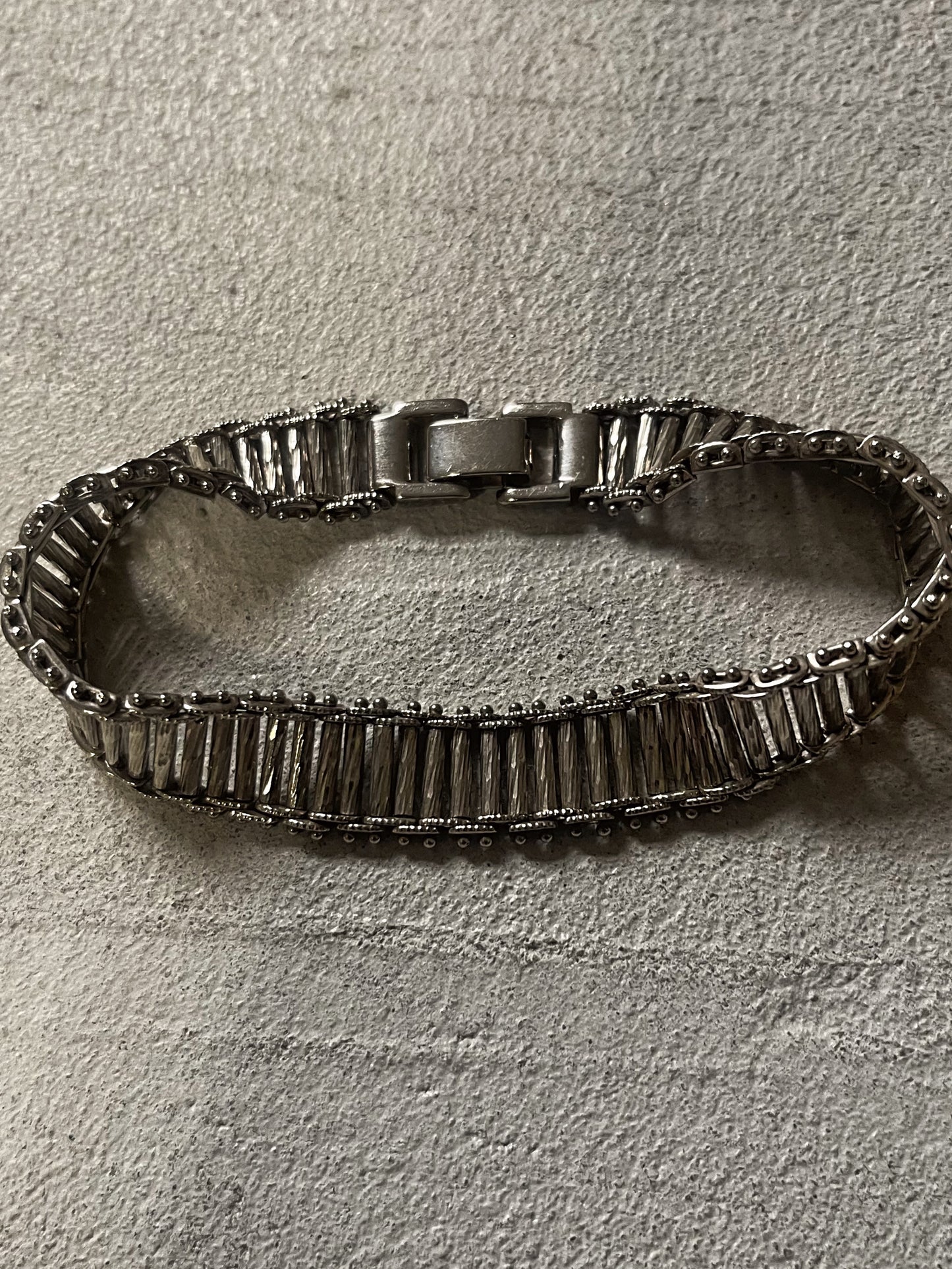 silver toned bridge bracelet