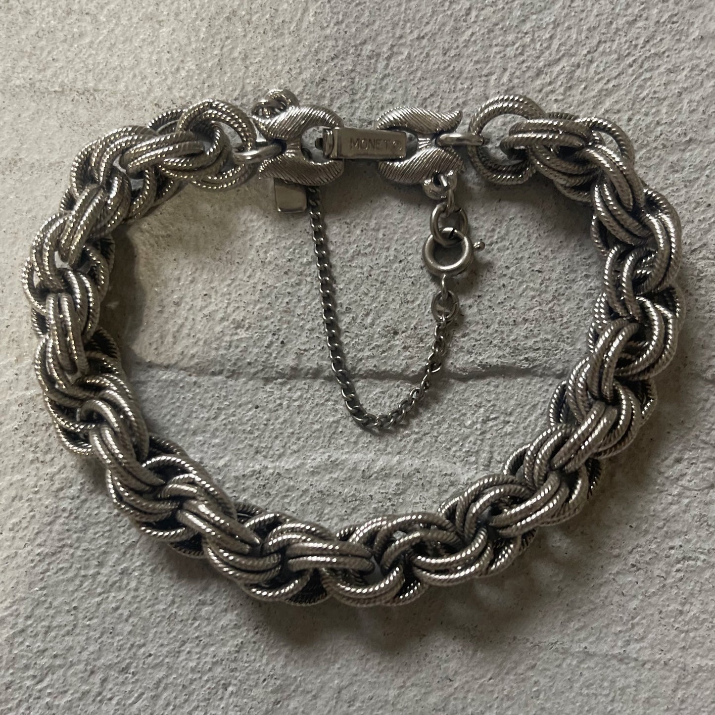 silvery link bracelet